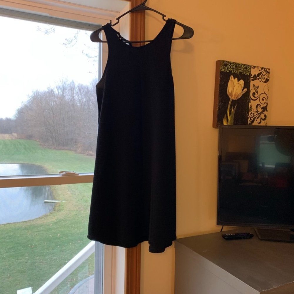 Candie's black shift tank top dress
